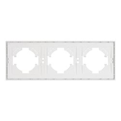 Рамка пластиковая FRM-TENDO-SFPL-3-WH (Arlight, Матовый белый) 054653