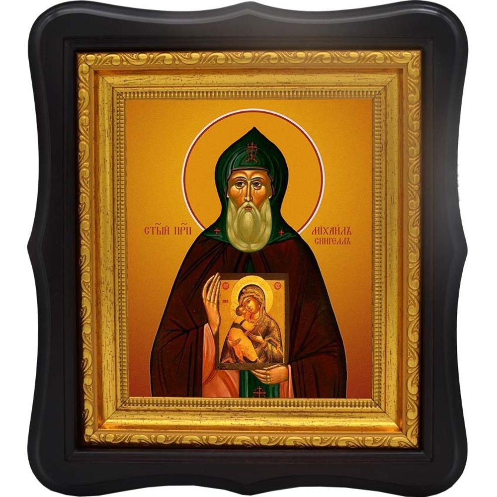 Михаил Сингелл, Константинопольский преподобный. Икона на холсте.
