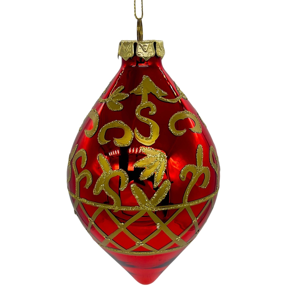 Игрушка с золотым орнаментом [Арт.С15078/9/86]