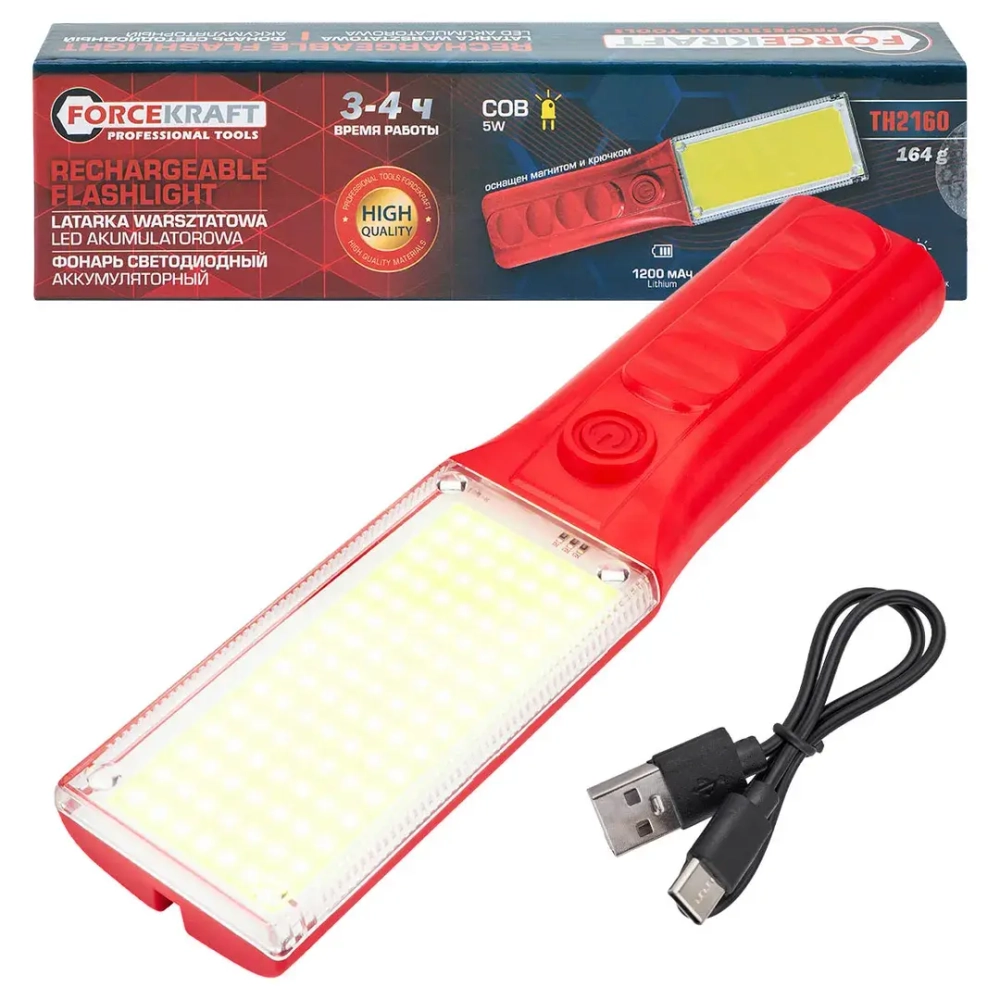 Фонарь светодиодный аккумуляторный FORCEKRAFT FK-TH2160