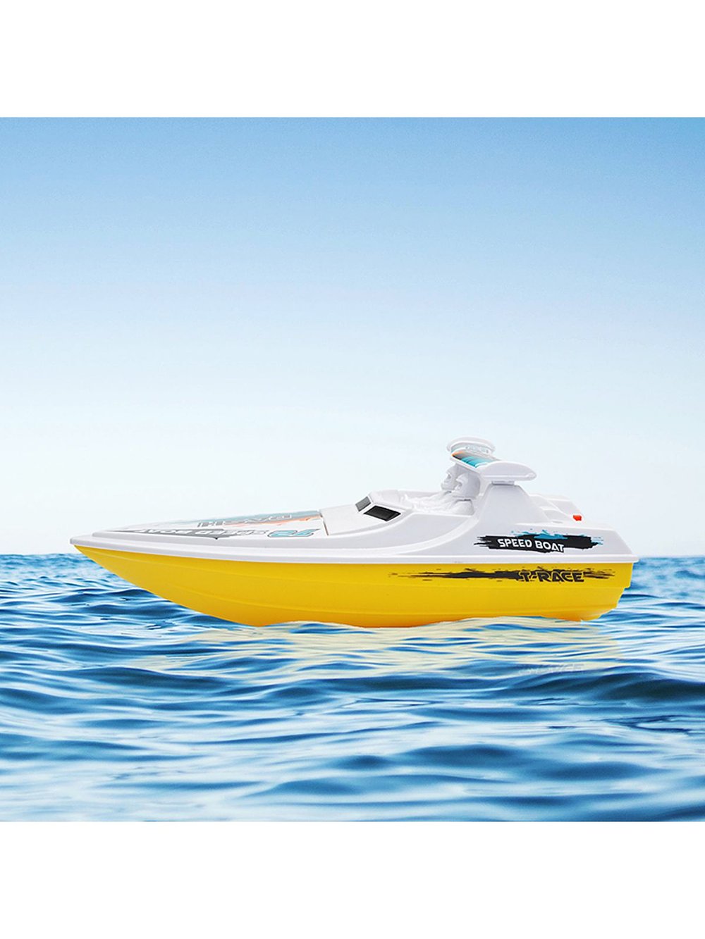 Игрушка Лодка Буря, на батарейках  (53912) цвет желтый