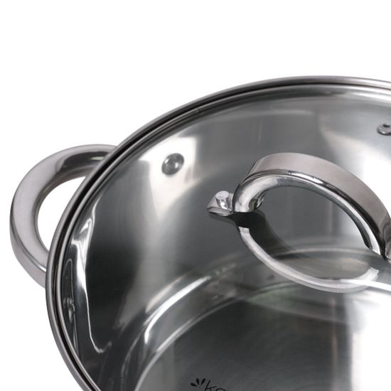 Кастрюля 2,1 л. из нержавеющей стали Kamille KM 5616S с крышкой