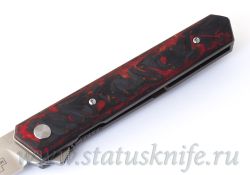 Нож Boker Plus 01BO224 Kwaiken Flipper Red Marble Carbonфотография - 3