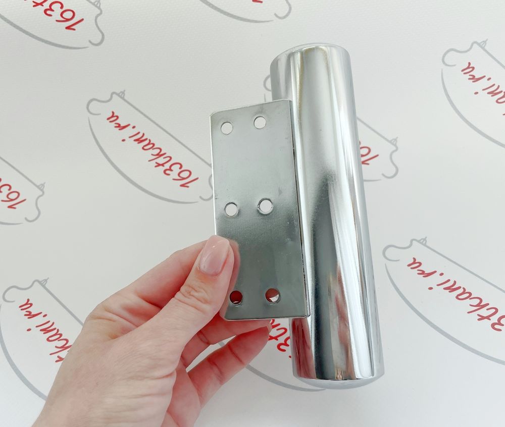 Ножка опора хром мебельная валик D40 L170 металл