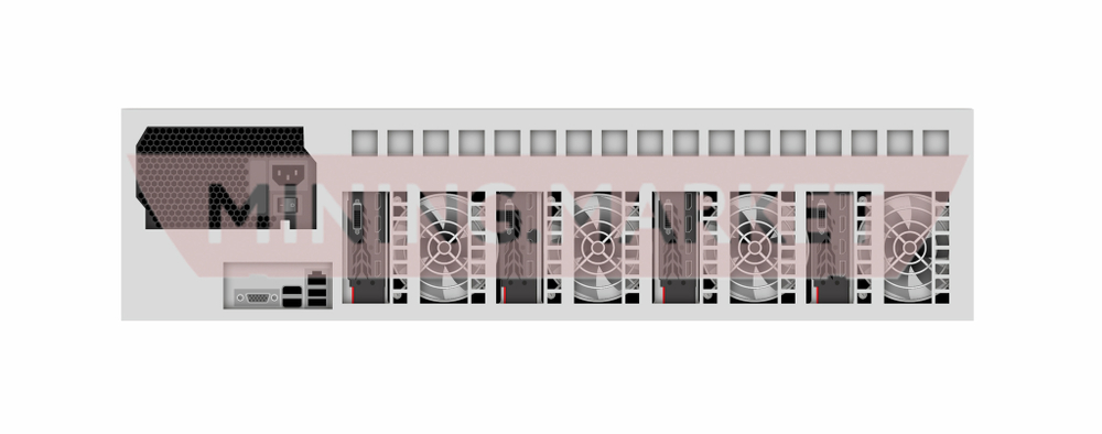 Майнинг ферма на 4 видеокарты nVIDIA GeForce GTX 1660 6GB