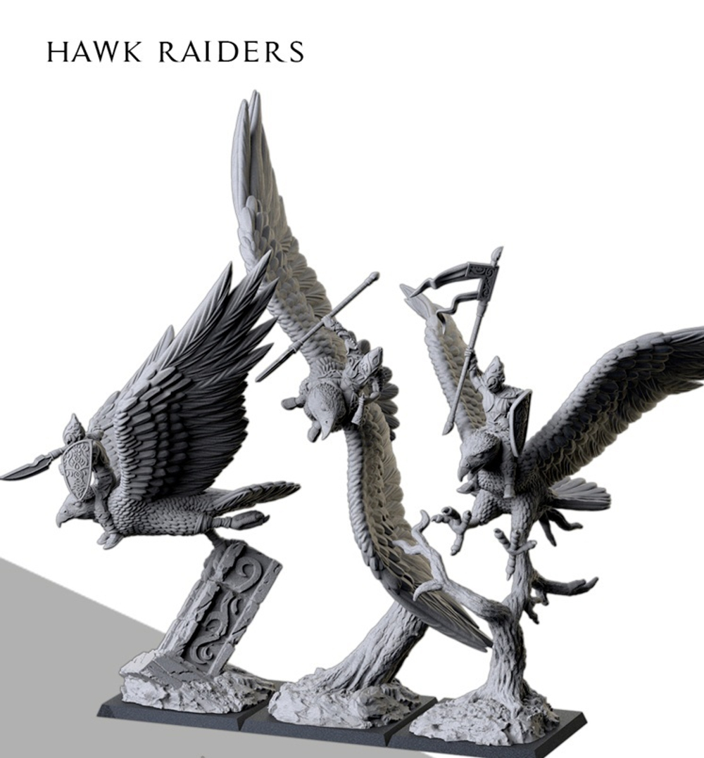 Elven Hawk Riders