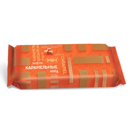 БОНУС Вафли Карамельные Рахат 400 гр