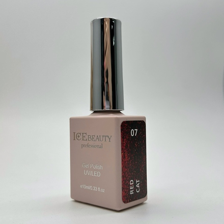 ICEbeauty Гель-лак Red cat 07, 10 мл