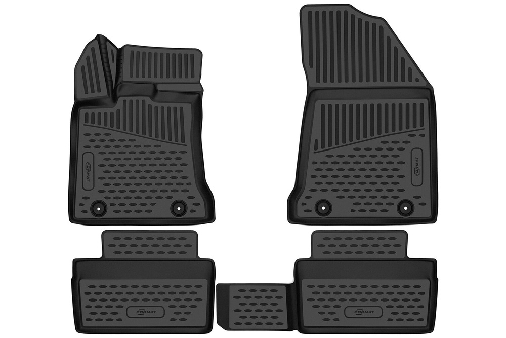 Коврики в салон для GEELY Emgrand 7 SS11 2023-, 4шт. (Повышенная устойчивость, повышенная износостойкость) арт.FORMAT.3DAN0470210K