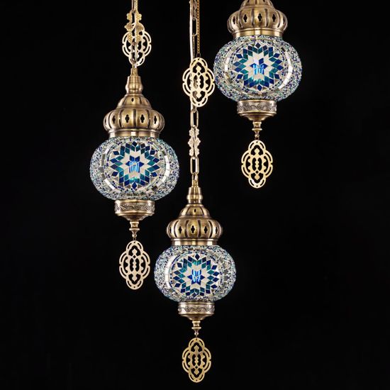 CL419136 Каир Мозаика Синяя Подвес