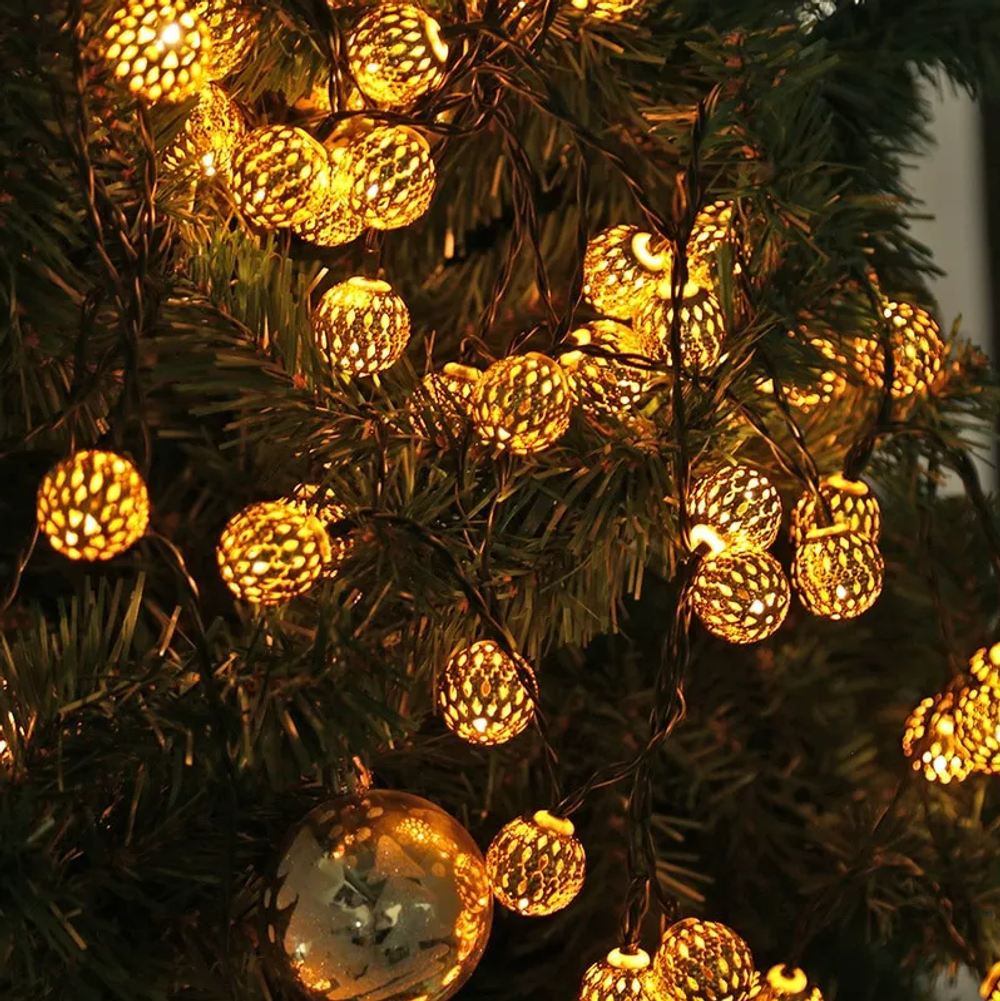 Гирлянда Золотые шары