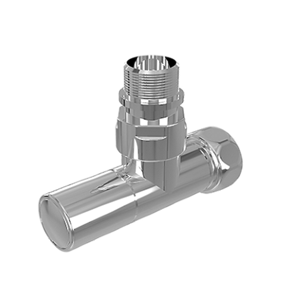 Вентиль угловой с колпачком, гайкой и наружной резьбой 3/4&amp;quot; х 1/2&amp;quot; гайка - штуцер, пара для полот.