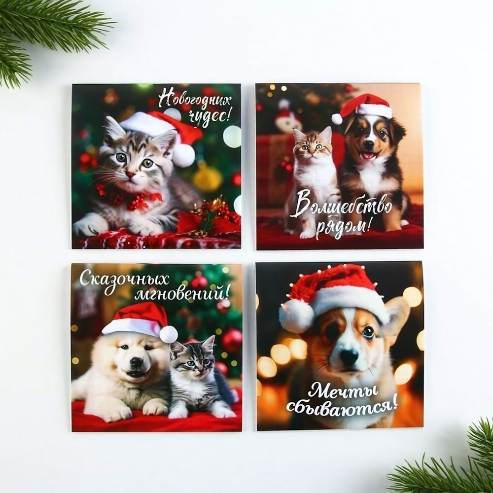 Блокнот 10х10, 16Л. МИКС "Пушистики" (ArtFox)