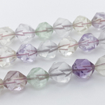 Бусины Кварц крупной огранки (тонирован), размер около 9,4-10,1 мм, цена за 9 шт (1/4 нити)