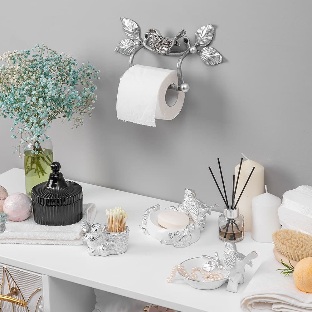 Мыльница Птичка Терра Белый