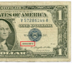 Банкнота США 1 доллар (серебряный сертификат) 1957B V 57286144 A. F-VF