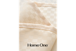 Штора для ванной Home One Checkered, 180х180, полиэстер, бежевый