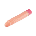 Телесный силиконовый вибратор-реалистик - 20 см. (Цвет: телесный)