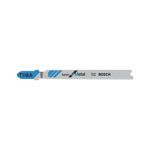 Пилки для лобзика по металлу T118 А HSS BOSCH 2608631013