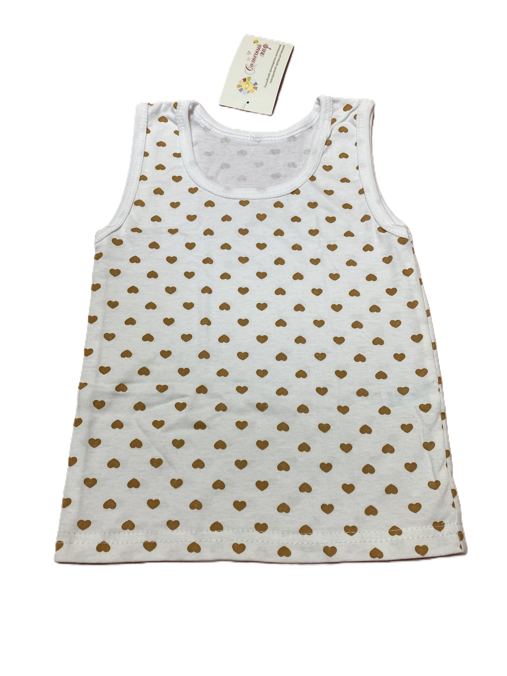 Майка на девочку из набивной кулирки на рост 86 см