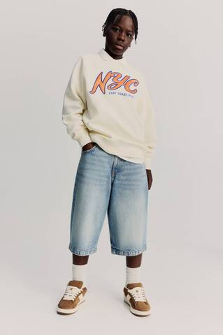 H&M Толстовка с принтом, белый