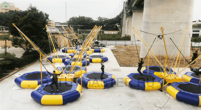 Батут-банджи «Полёт 2», 4-местный, 6×6×6 м