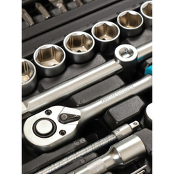 Набор слесарных инструментов Bartex, 1/2", 1/4", CrV сталь, кейс, 94 пр, шт