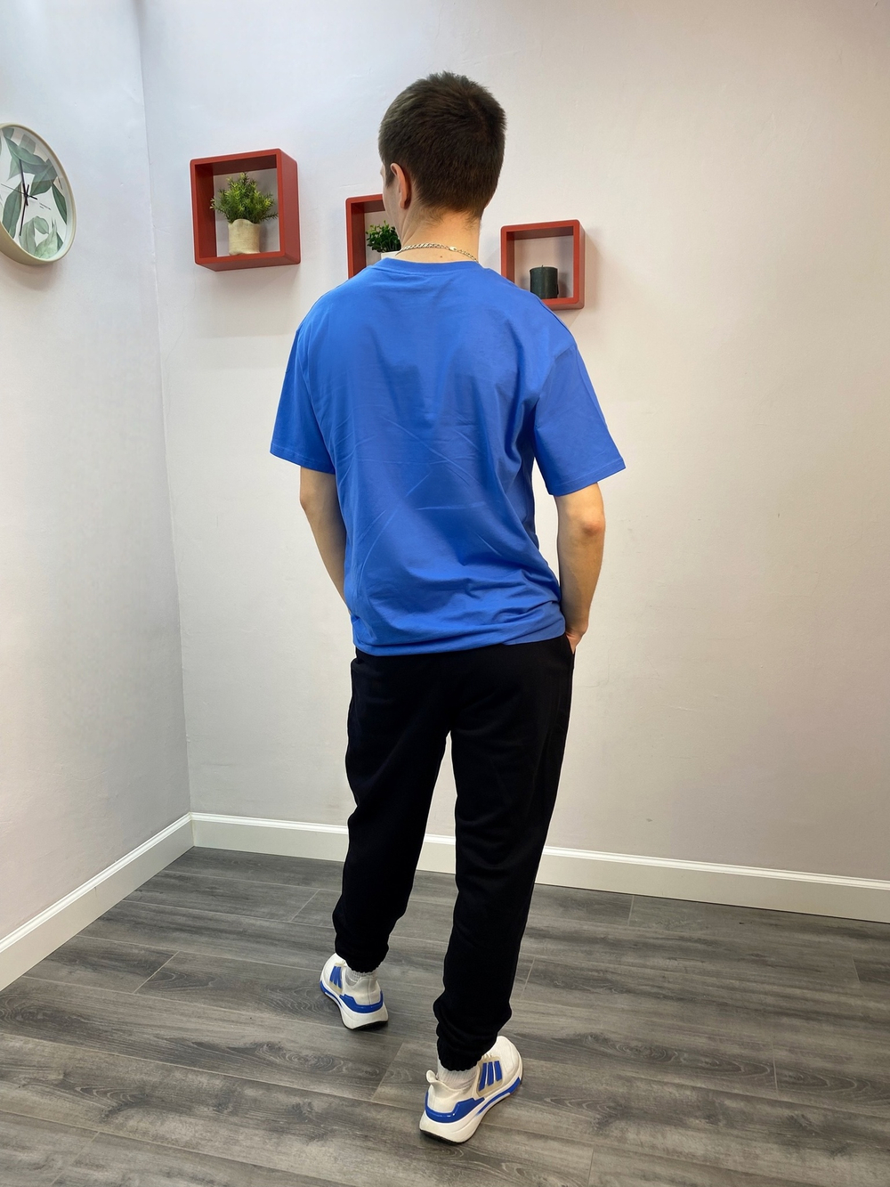 Футболка мужская "60499 К.П" синий (Ч)