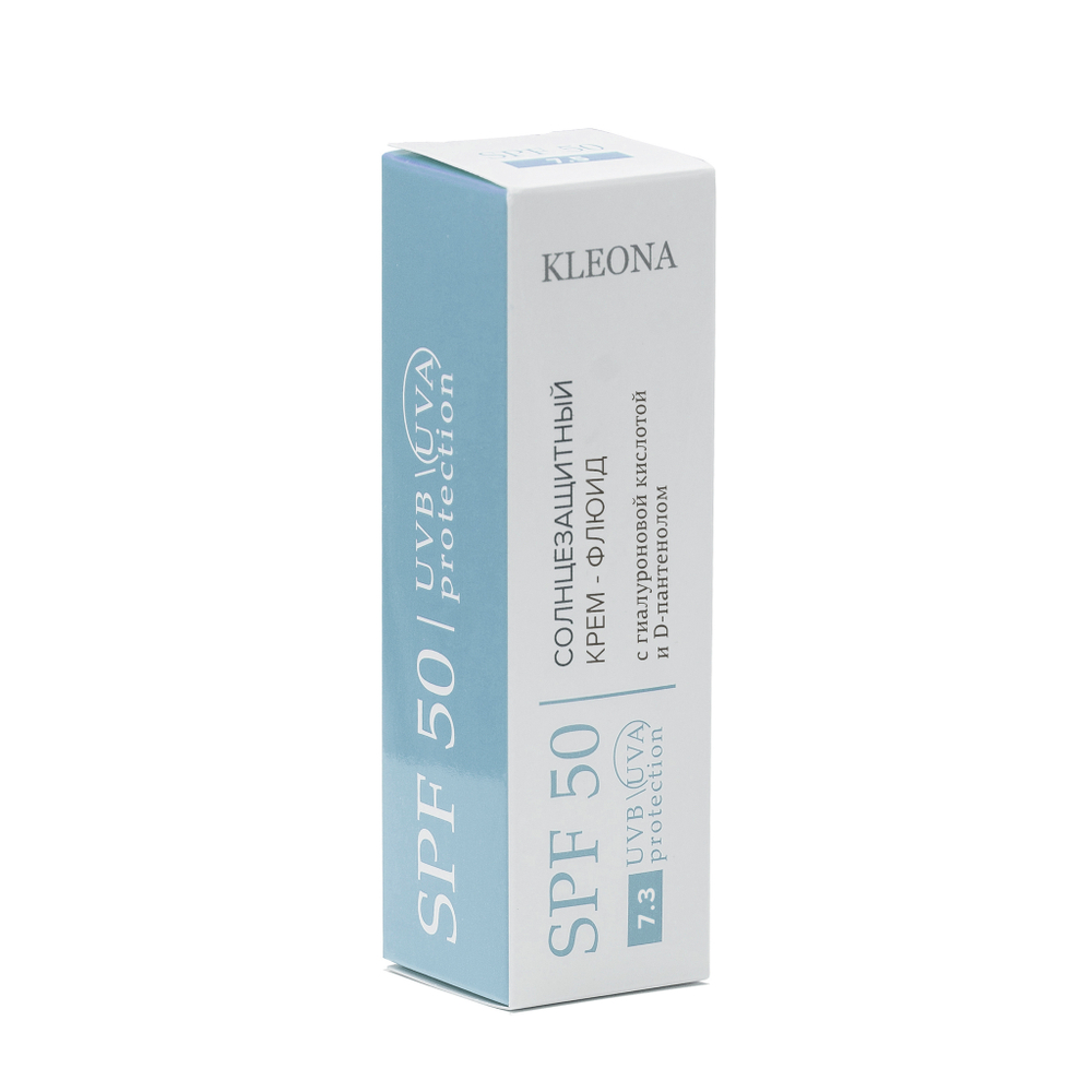 7.3 Солнцезащитный крем-флюид для лица Kleona SPF 50 20 мл
