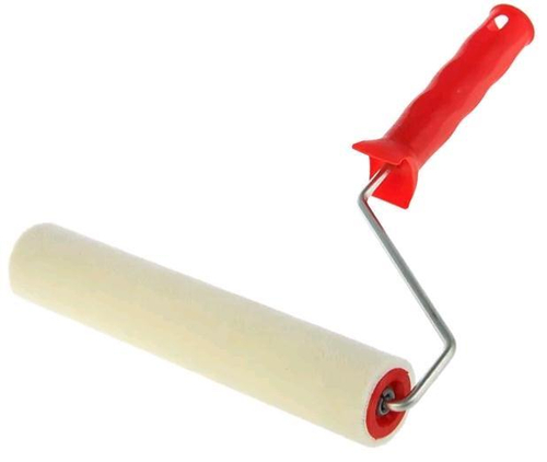 Валик-Мини Велюр  Бежевый 100мм, d15, d6, ворс 5мм (100%шерсть) Black Edition /903-3110