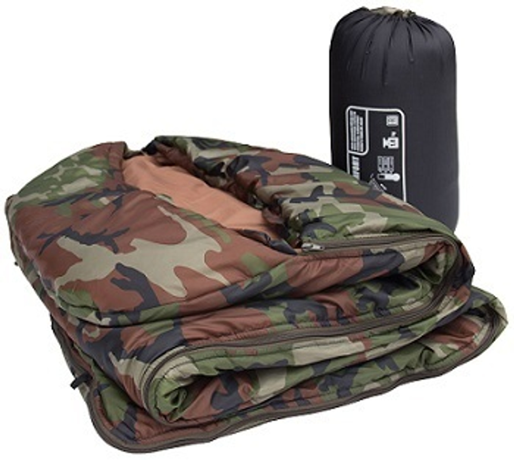 Спальный мешок Одеяло Prival Camp comfort КМФ Кукла 215 х 90см 1.4кг  +15/+9/-2  Весна/Лето/Осень