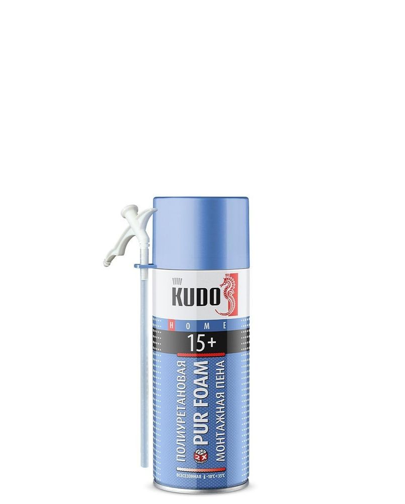 Пена монтажная KUDO HOME 15+  бытовая всесезонная  520мл / KUPH05U15+