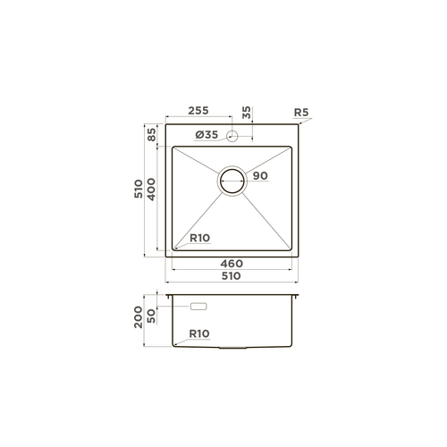 кухонная мойка Omoikiri Akisame 51-GB нерж. сталь/графит
