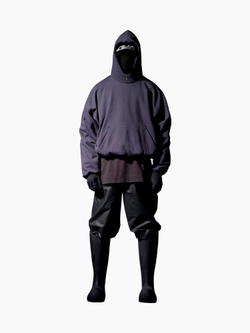 Худи Yeezy Gap Engineered by Balenciaga Logo Hoodie Dark Grey