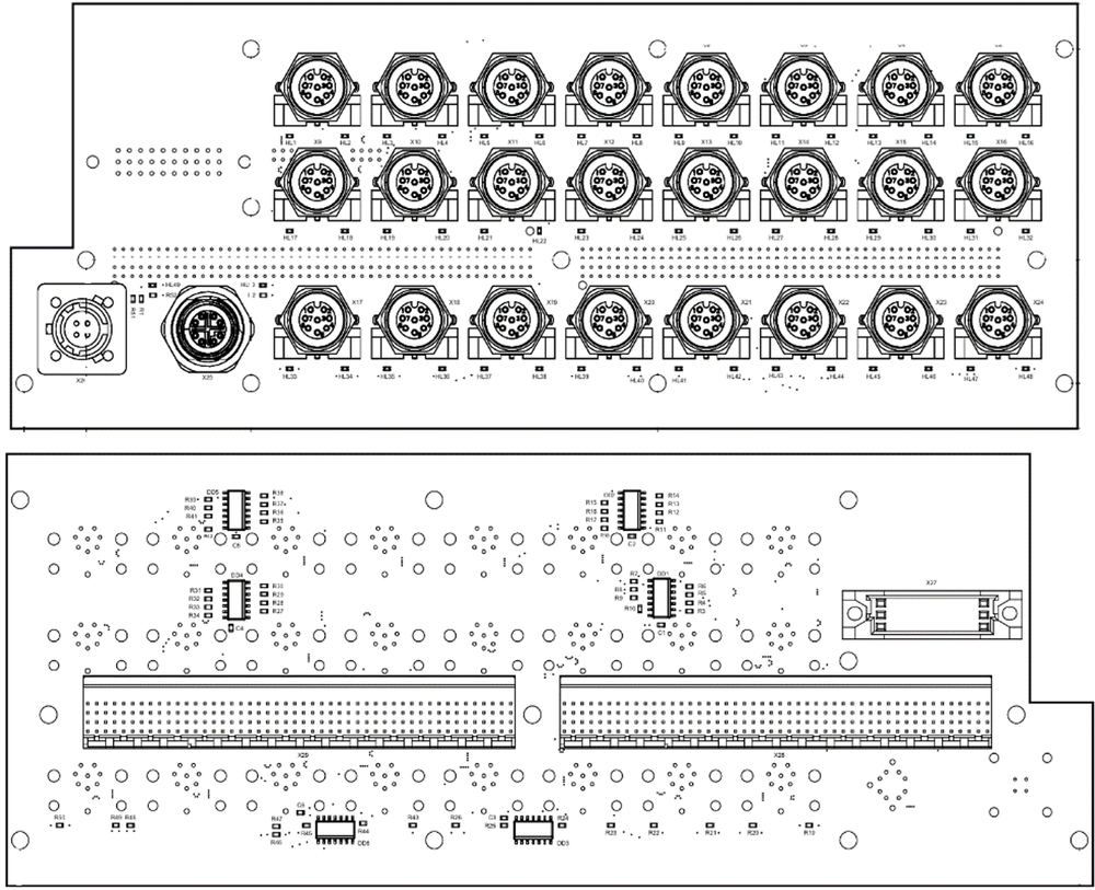 Плата ввода-вывода коммутатора
