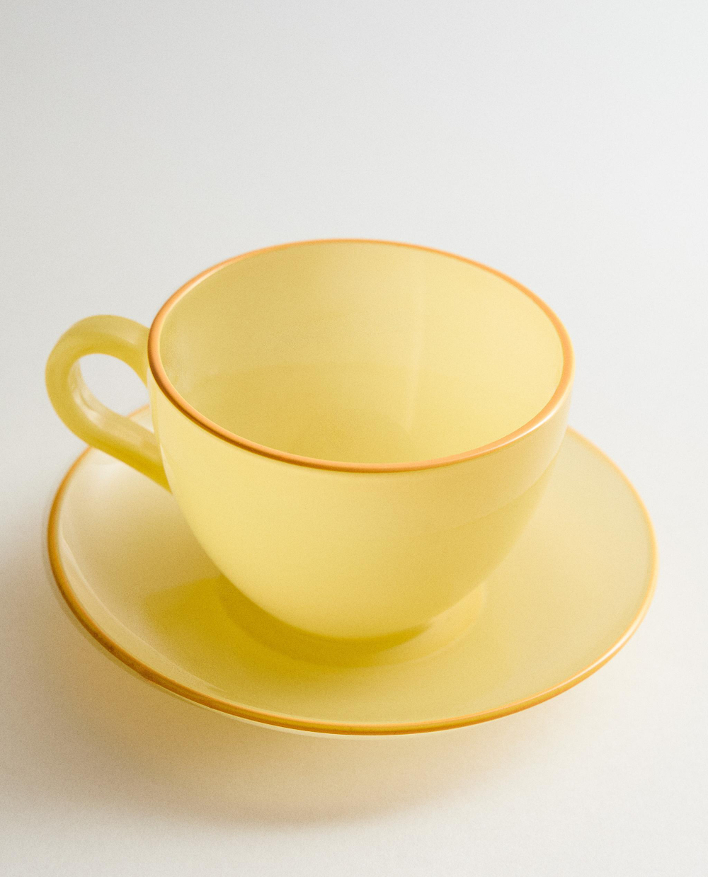 Zara Home чайная пара из стекла, цвет зелёный, 13 см