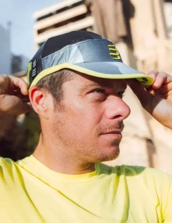 Pro Racing Cap Black White Print