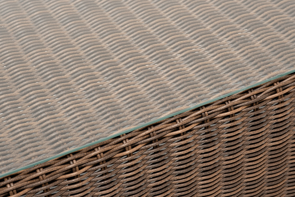 "Барселона" лаунж-зона из искусственного ротанга, цвет коричневый