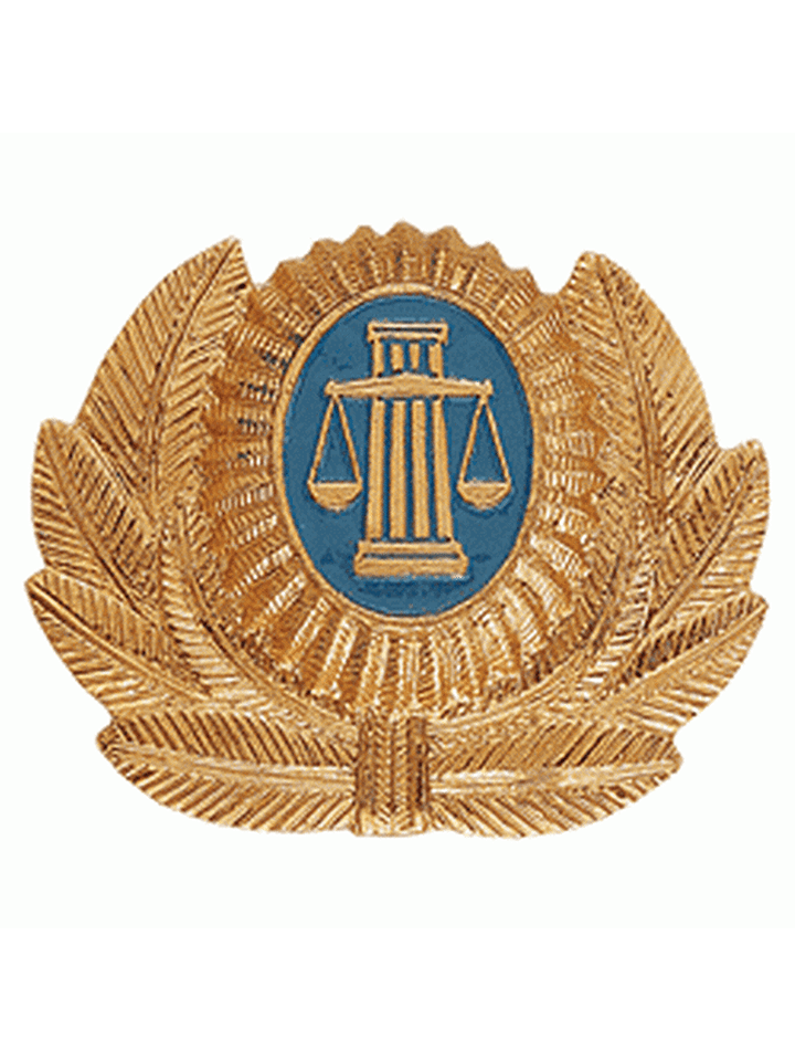 Кокарда Судебные приставы большая металл