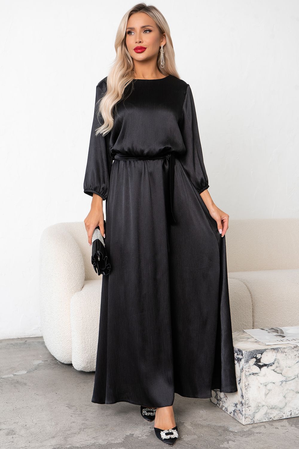 Платье Глория (черный)-52р-р Р11-1230/2 Nikol