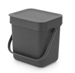 Brabantia Контейнер для мусора Sort & Go 3 л серый