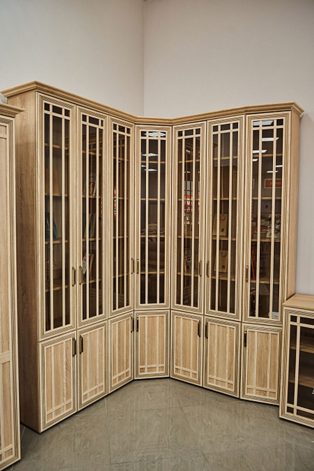 Бруно Шкаф завершающий для книг правый (350)