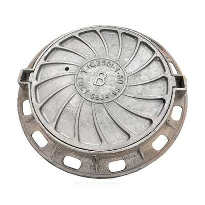 Люк чугун водопроводный (В) Т (тяжелый) С250 круглый m=98кг h=100мм Т(С250)-1-60 ГОСТ 3634-2019