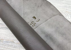 Poncho Lux Stone (1,3-1,5 мм), цв. Серый, натуральная кожа козы