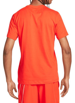 Футболка мужская теннисная Nike Solid Dri-Fit Crew - picante red/white