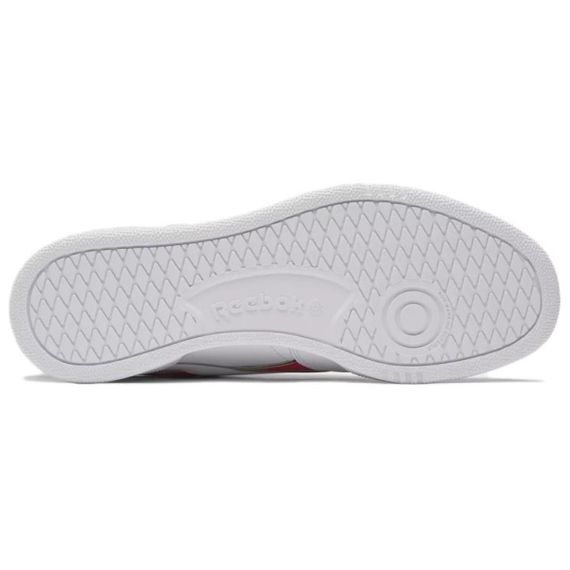 Кроссовки reebok Club C Series для скейтборда Низкие Белые и красные Юнисекс