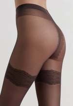 CONTE PERFECT Колготки женские с имитацией ажурных чулок