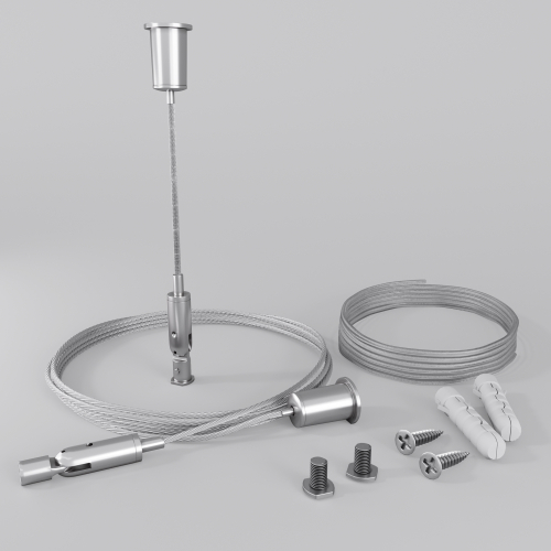 Комплект подвесовMaytoni для радиусного профиля 2м с проводом питания ALM-3535R-PE-2M