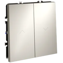 Выключатель встраиваемый VOLTUM S70 для жалюзи 10А, (кашемир) vls020703