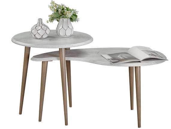 Стол журнальный BeautyStyle 19 дуб дымчатый/шимо